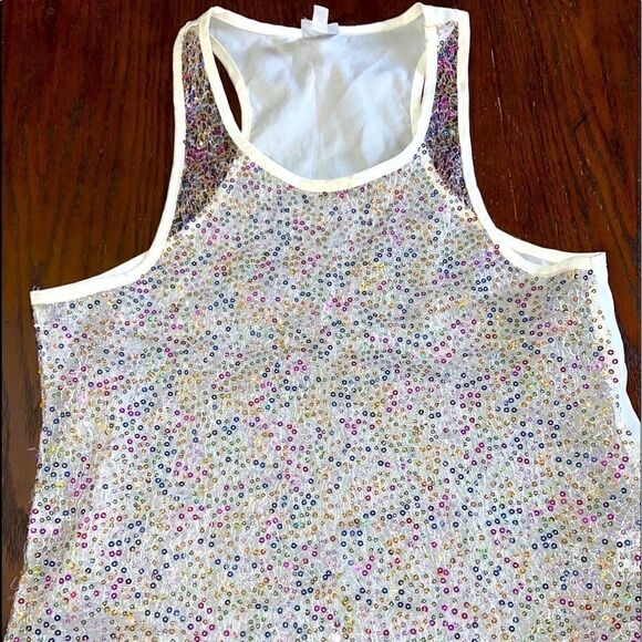Girls Disney designed sequin tank top - Picture 1 of 4
